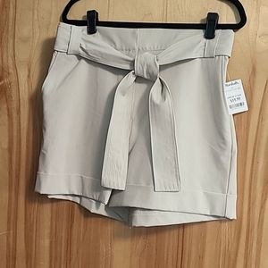 NWT Rachel Zoe tan dressy shorts with belt